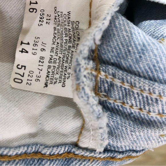 LEVI’S Vintage 80s 90s Light Wash 619 Orange Tab High Waisted Jeans - Picture 7 of 8
